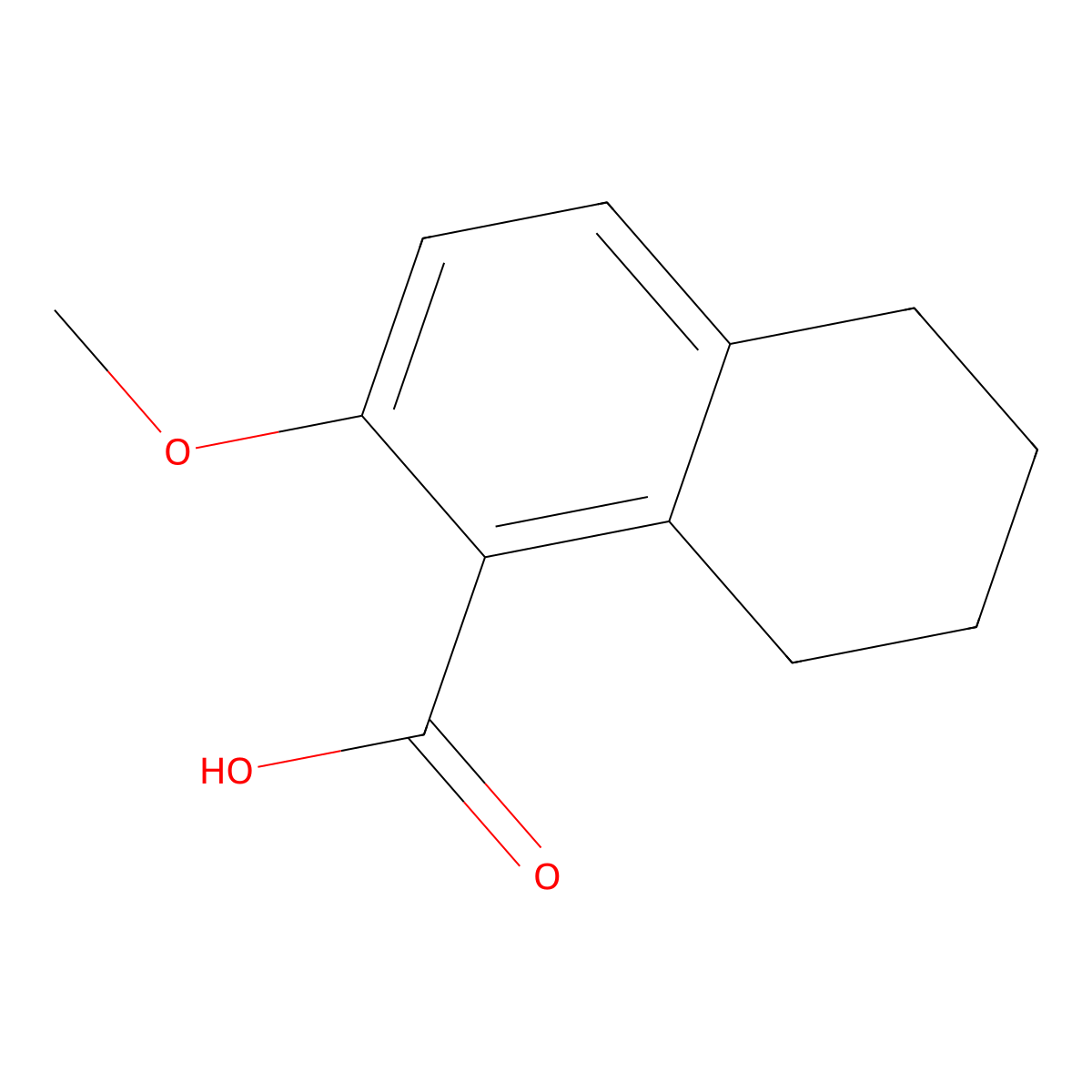 6-Methoxytetralin-5-carboxylic acid molecular structure, CAS 60346-40-9