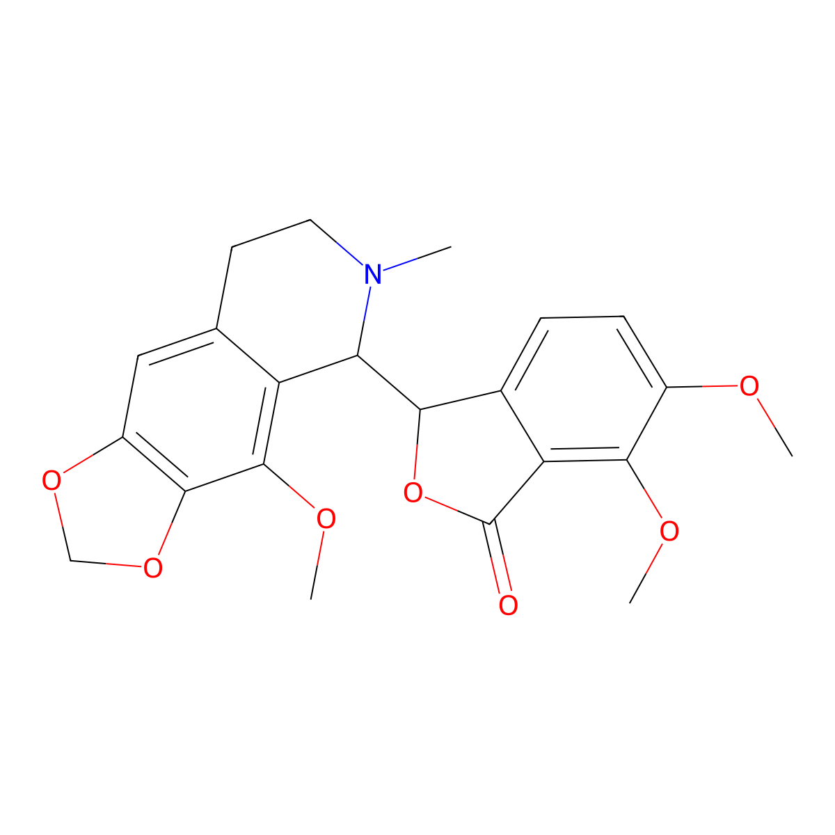 Gnoscopine molecular structure, CAS 6035-40-1
