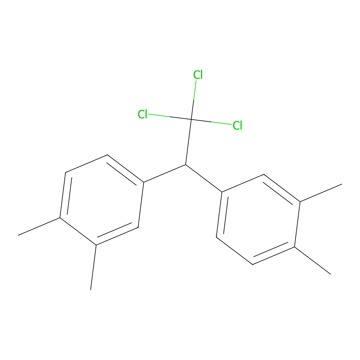 Ethane, 1,1-bis(3,4-xylyl)-2,2,2-trichloro- molecular structure, CAS 60350-05-2