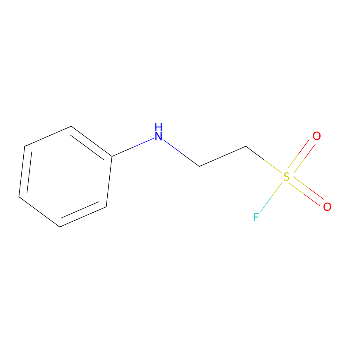 2-Anilinoethane-1-sulfonyl fluoride molecular structure, CAS 60353-00-6