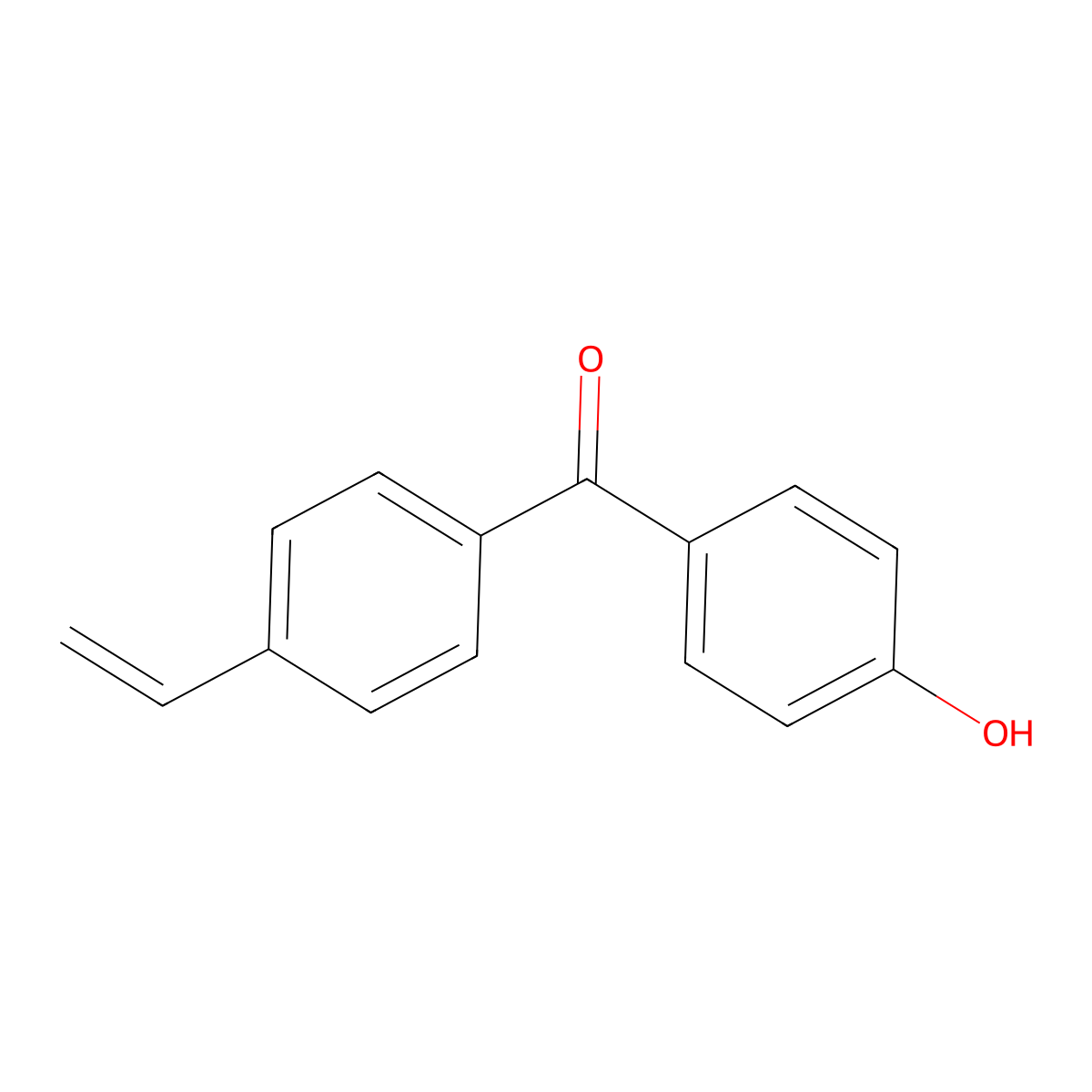 (4-Ethenylphenyl)(4-hydroxyphenyl)methanone molecular structure, CAS 60356-38-9