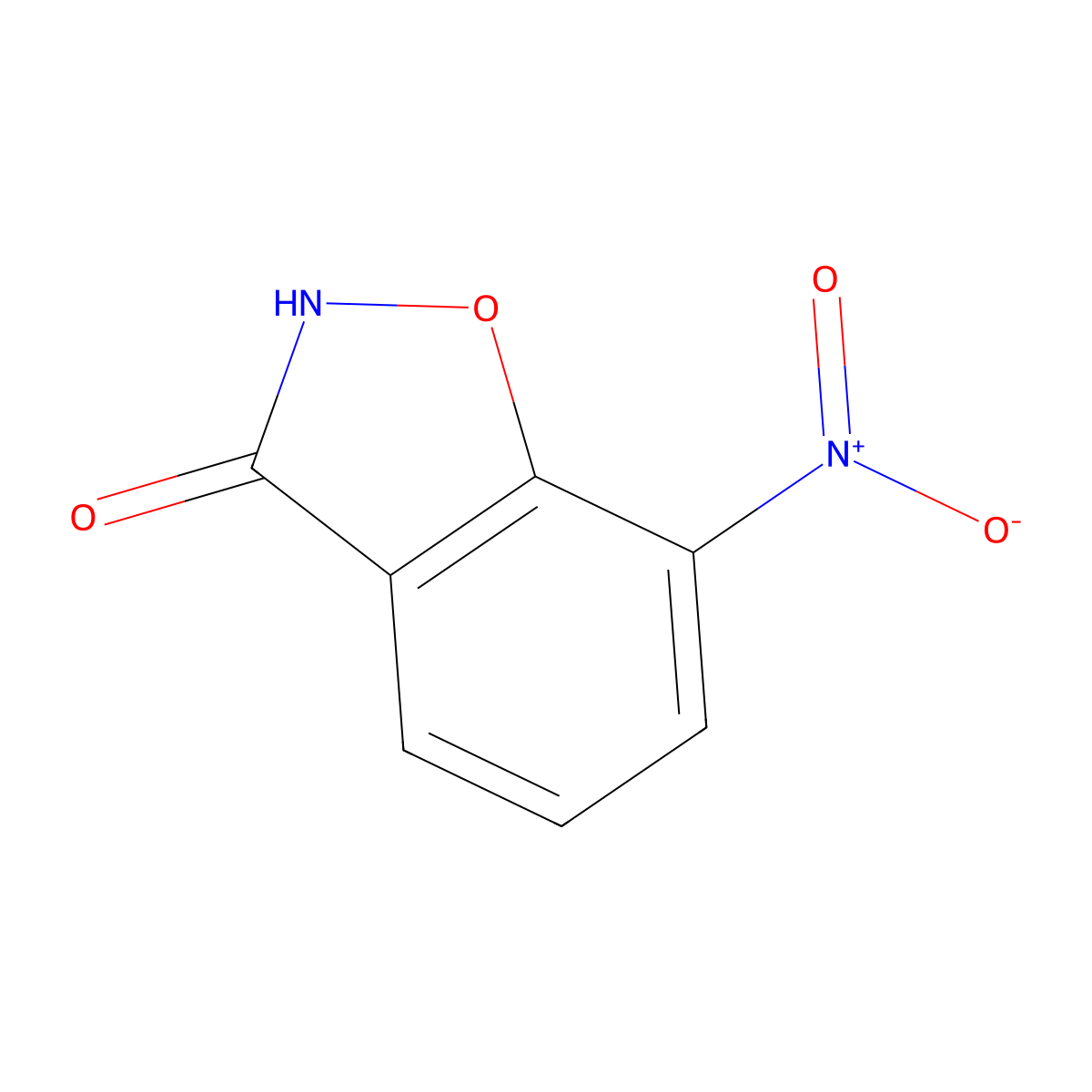 7-Nitro-1,2-benzisoxazol-3(2H)-one molecular structure, CAS 60357-78-0