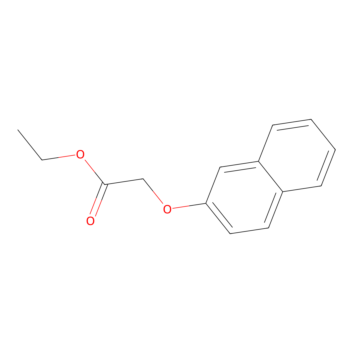 (2-Naphthyloxy)acetic acid ethyl ester molecular structure, CAS 6036-14-2