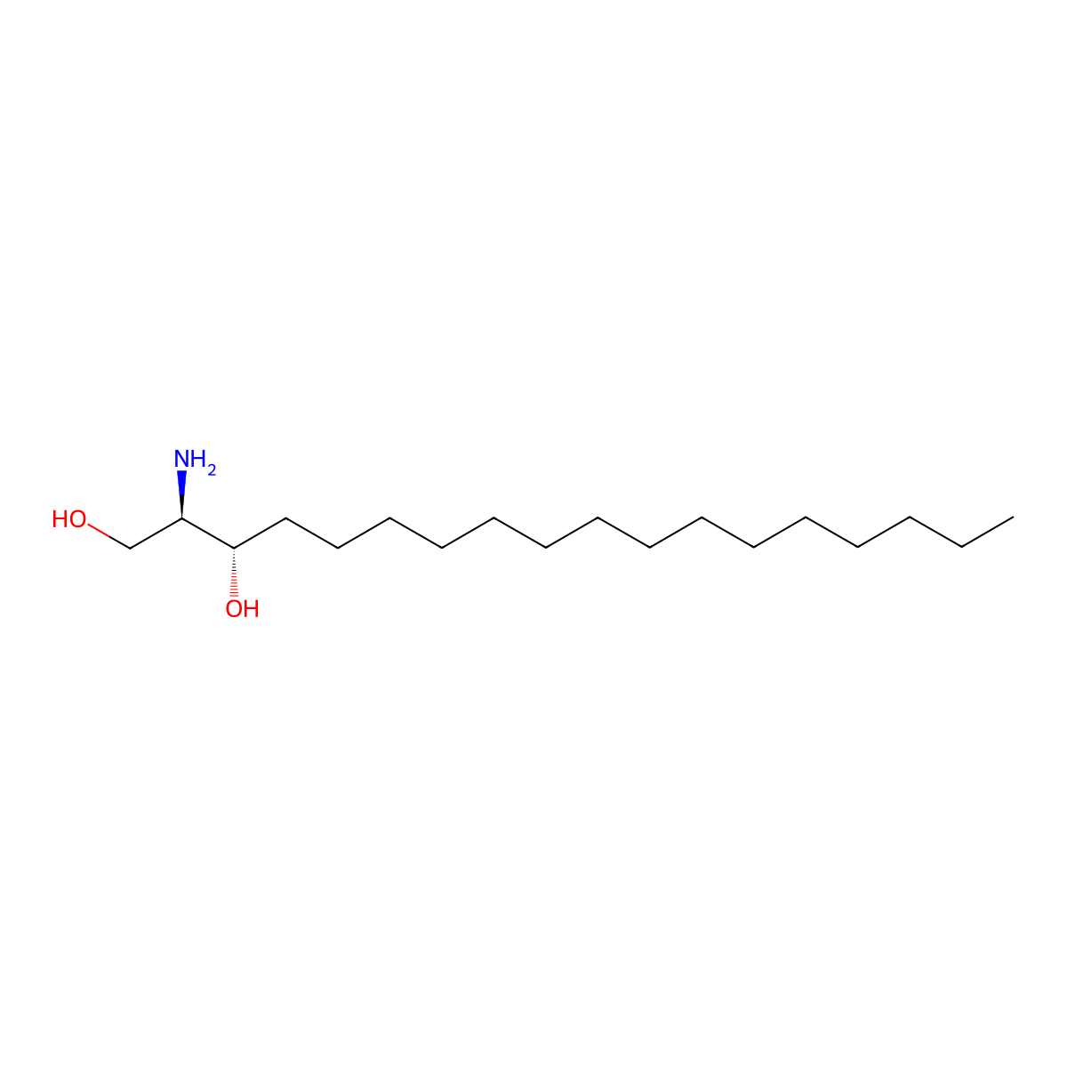 DL-erythro-Dihydrosphingosine molecular structure, CAS 6036-76-6