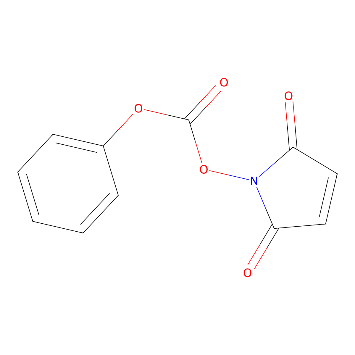 1-[(Phenoxycarbonyl)oxy]-1H-pyrrole-2,5-dione molecular structure, CAS 60361-89-9