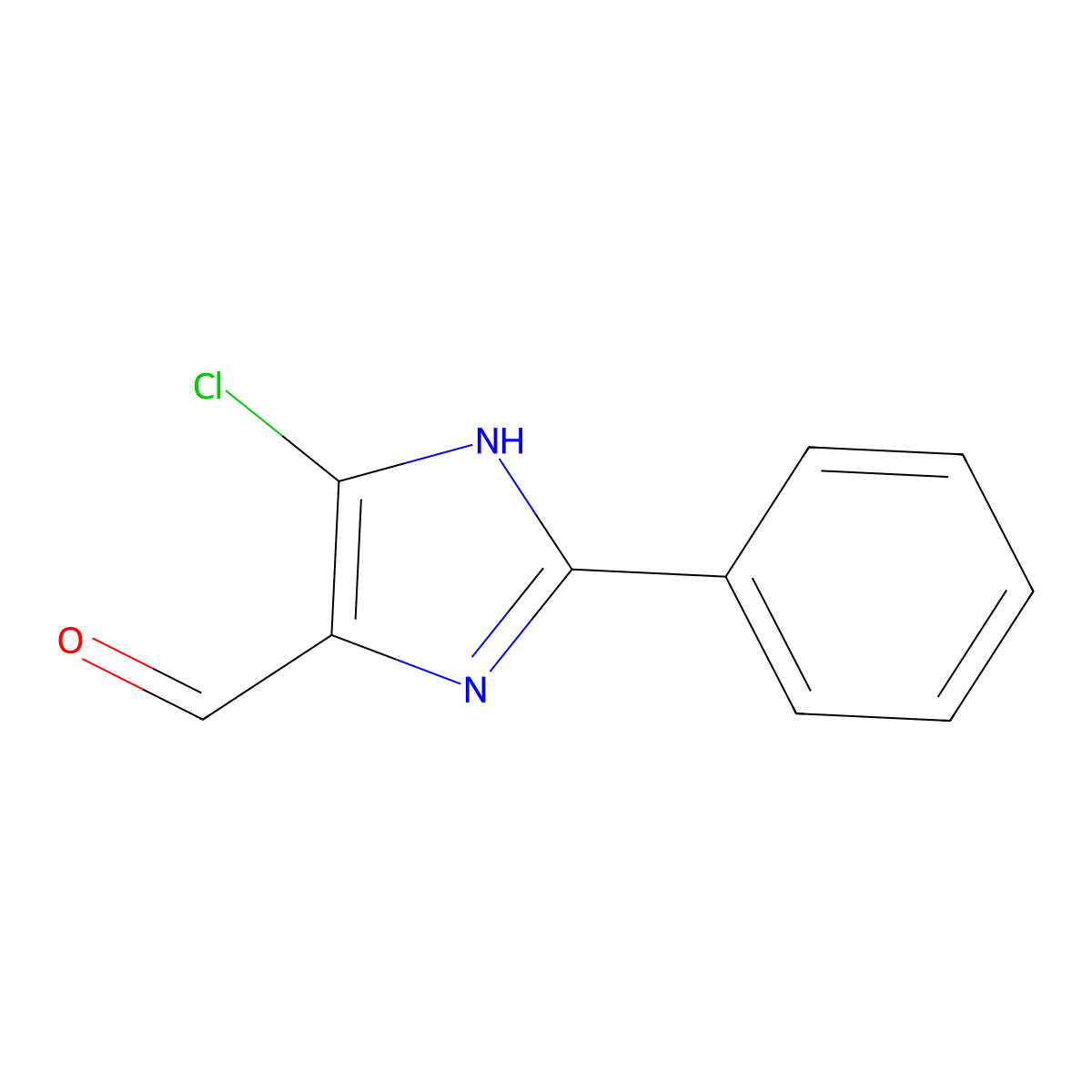 5-Chloro-2-phenyl-1H-imidazole-4-carboxaldehyde molecular structure, CAS 60367-52-4