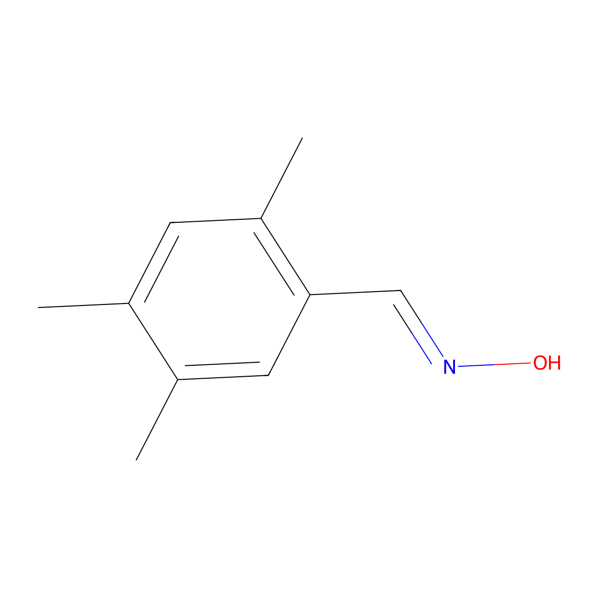 n-[(2,4,5-Trimethylphenyl)methylidene]hydroxylamine molecular structure, CAS 60368-00-5