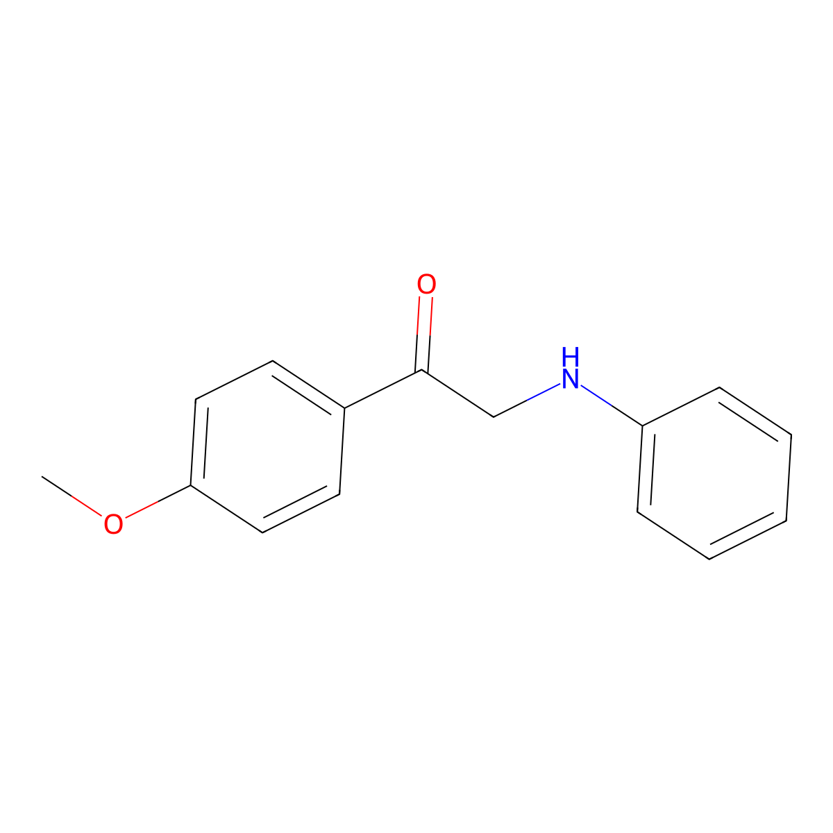 2-Anilino-1-(4-methoxyphenyl)ethanone molecular structure, CAS 6037-64-5