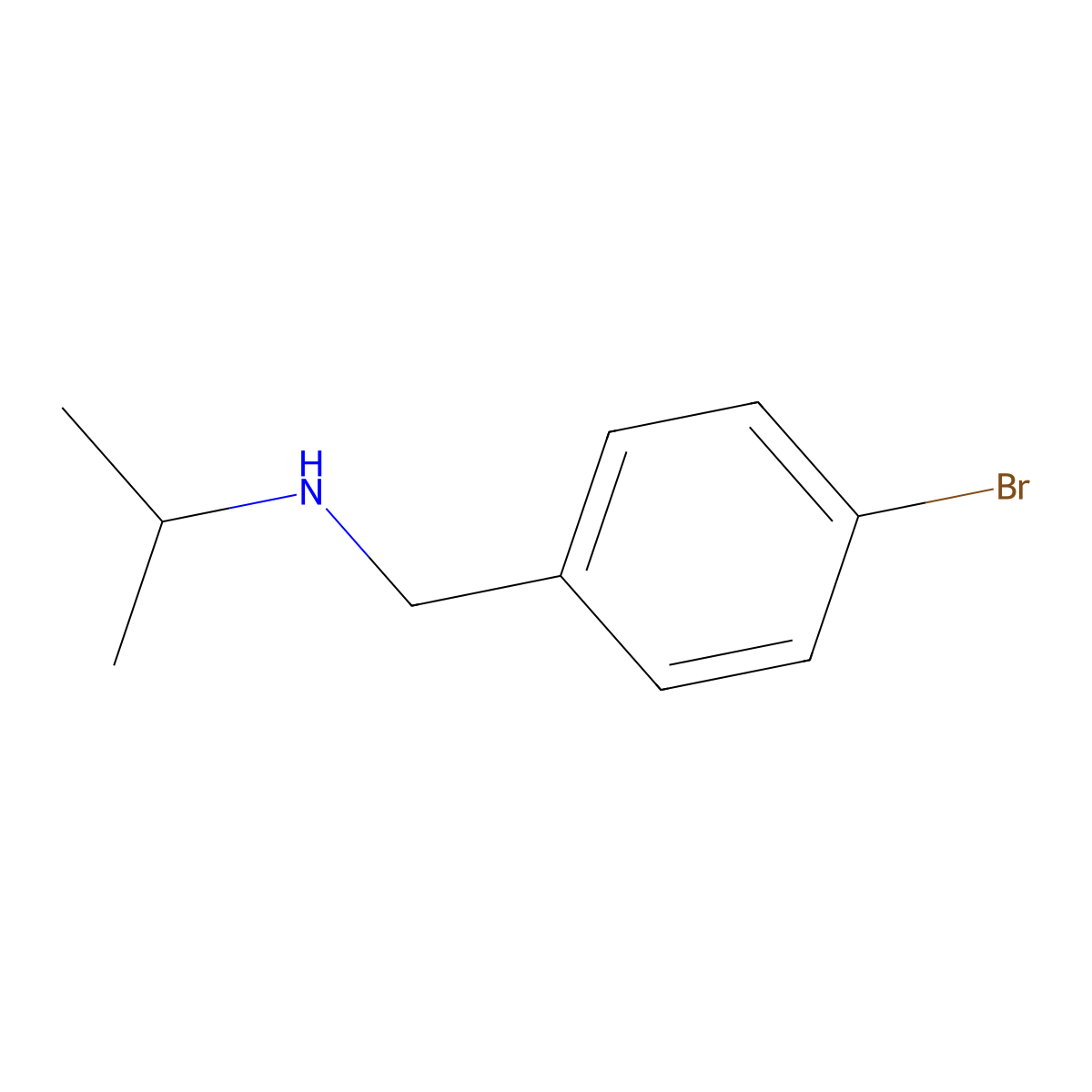 (4-Bromobenzyl)isopropylamine molecular structure, CAS 60376-97-8