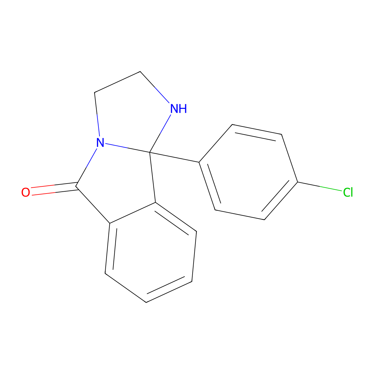 9b-(4-chlorophenyl)-1,2,3,9b-tetrahydro-5H-imidazo[2,1-a]isoindol-5-one molecular structure, CAS 6038-49-9
