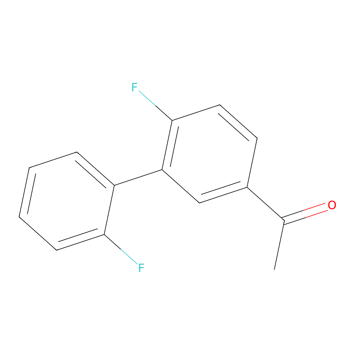 1-(2',6-Difluoro-[1,1'-biphenyl]-3-yl)ethanone molecular structure, CAS 60385-39-9