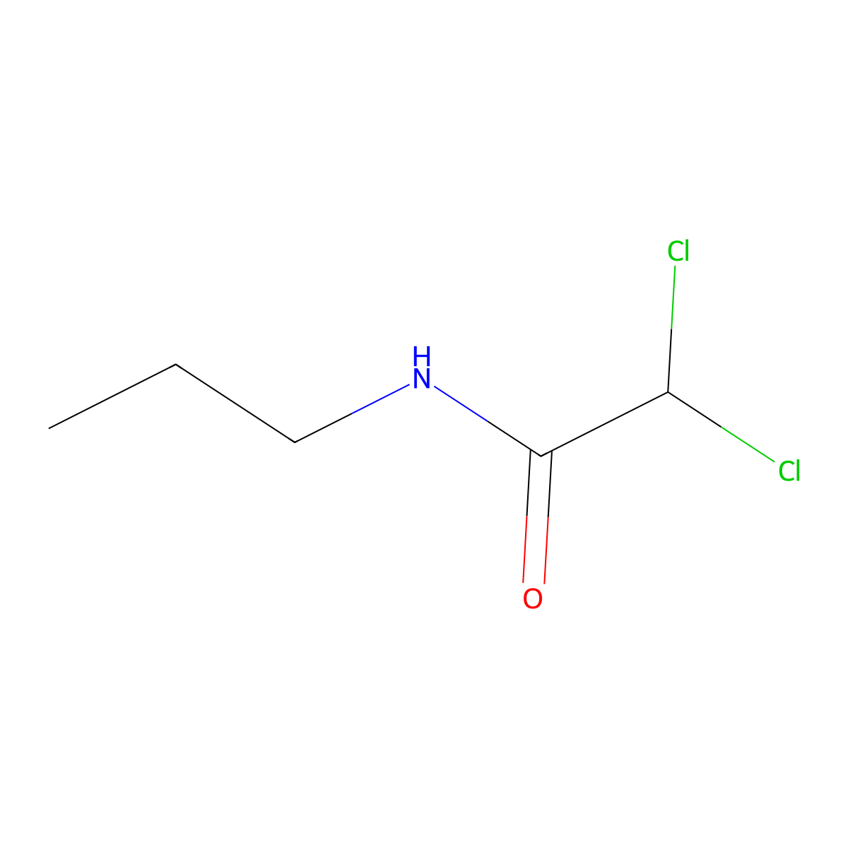 2,2-dichloro-N-propylacetamide molecular structure, CAS 60388-94-5