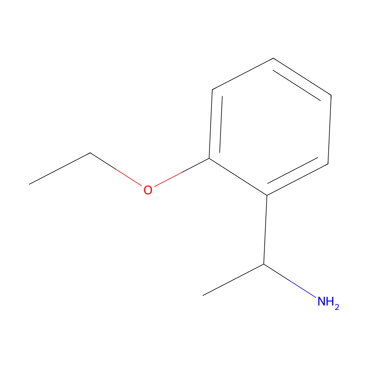 1-(2-Ethoxyphenyl)ethan-1-amine molecular structure, CAS 603945-49-9