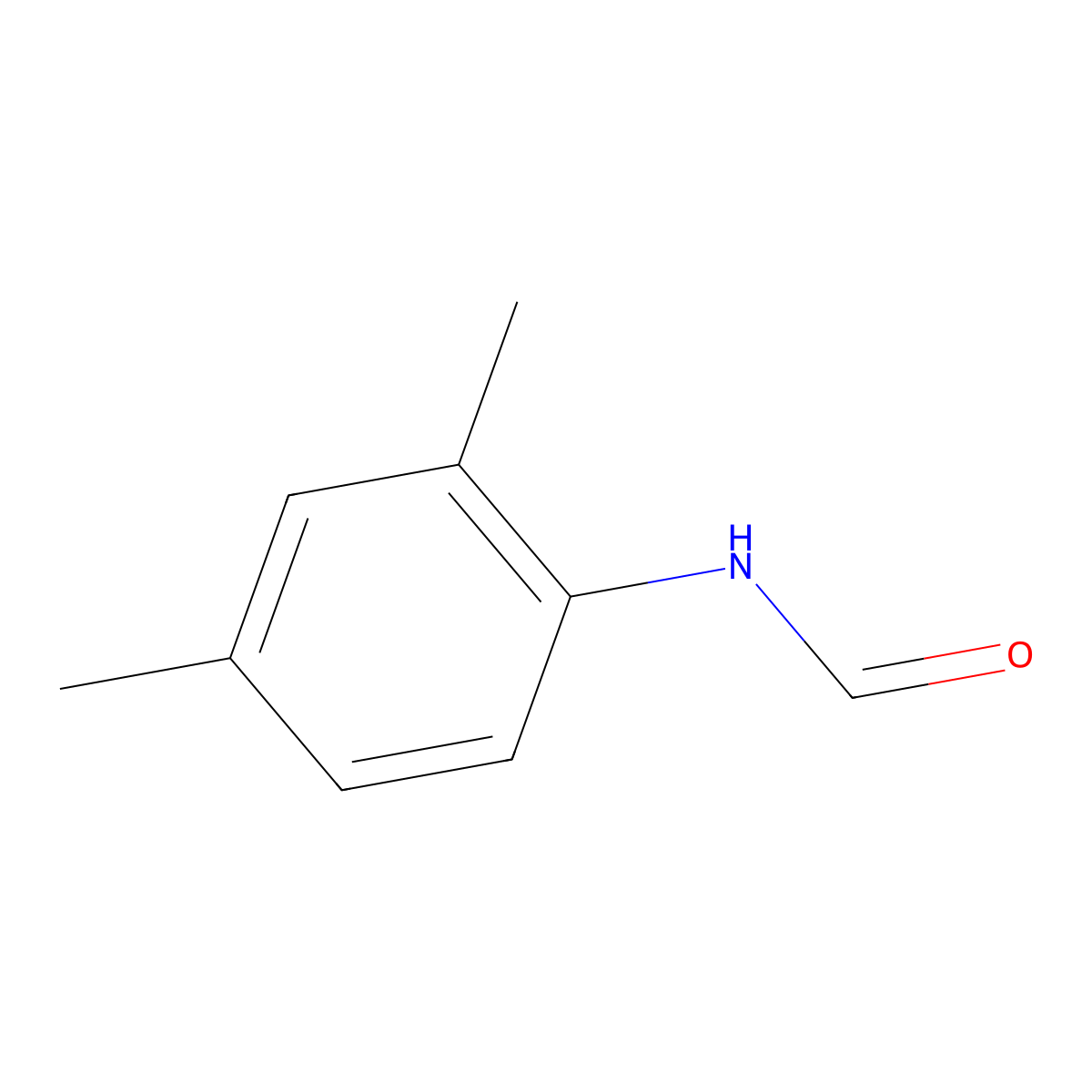 N-(2,4-Dimethylphenyl)formamide molecular structure, CAS 60397-77-5