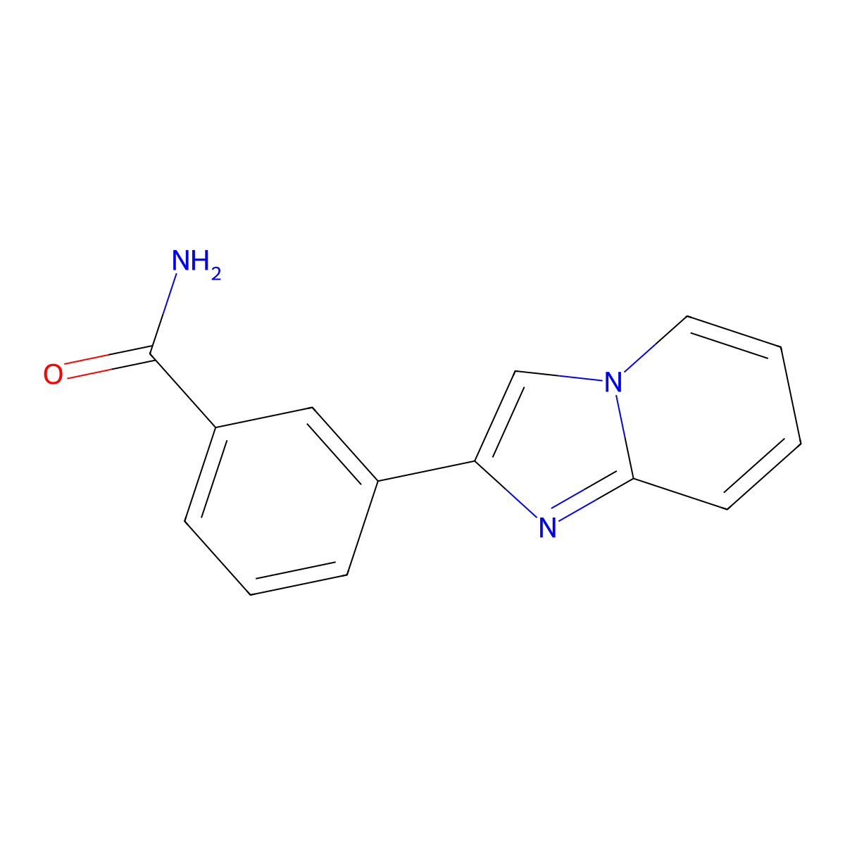3-(Imidazo[1,2-a]pyridin-2-yl)benzamide molecular structure, CAS 603973-01-9