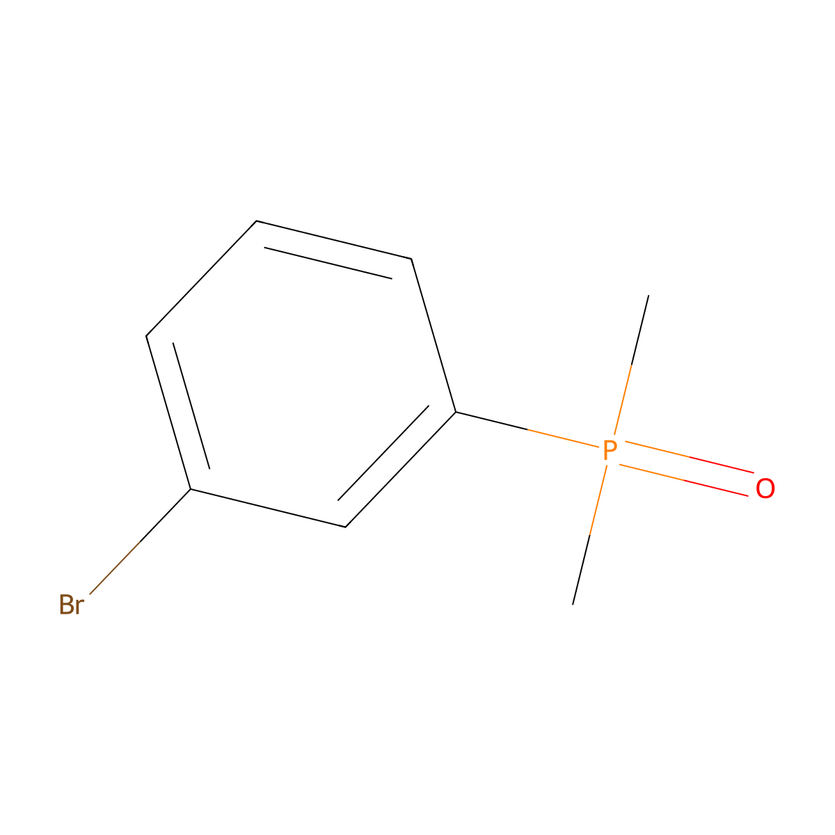 1-Bromo-3-(dimethylphosphoryl)benzene molecular structure, CAS 60398-84-7