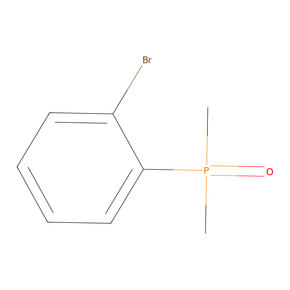 1-Bromo-2-(dimethylphosphoryl)benzene molecular structure, CAS 60398-85-8