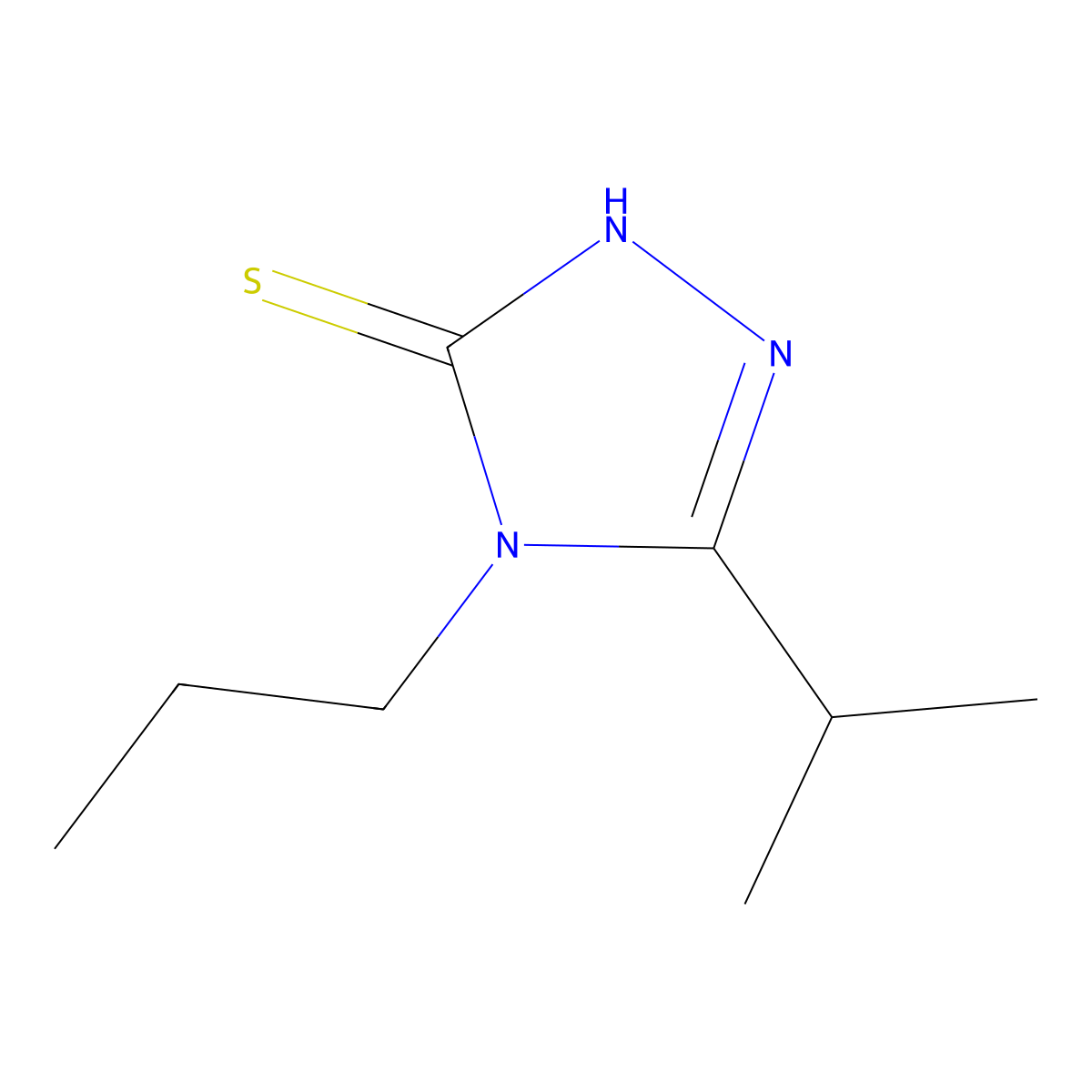 5-isopropyl-4-propyl-4H-1,2,4-triazole-3-thiol molecular structure, CAS 603981-94-8
