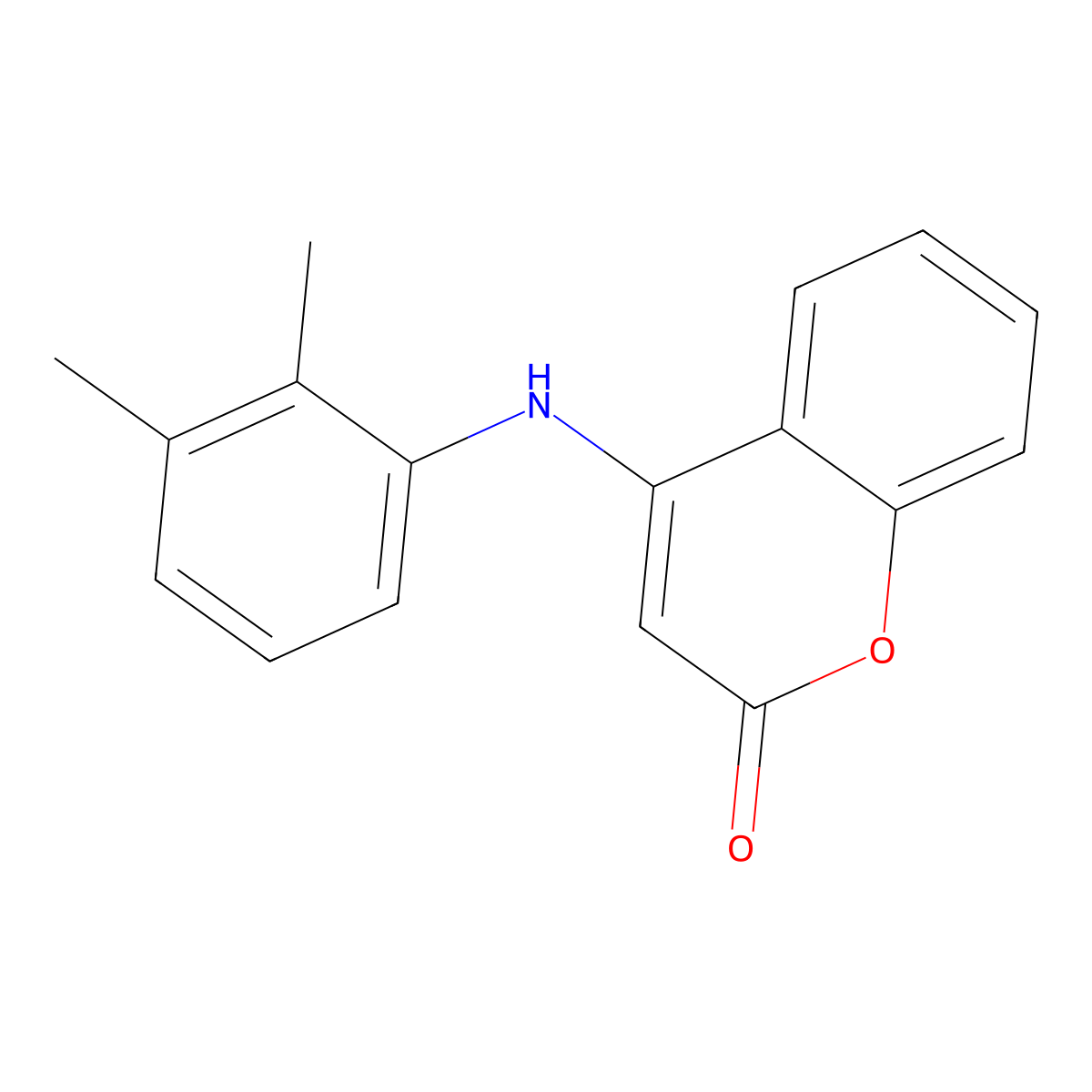 4-(2,3-dimethylanilino)-2H-chromen-2-one molecular structure, CAS 603987-91-3