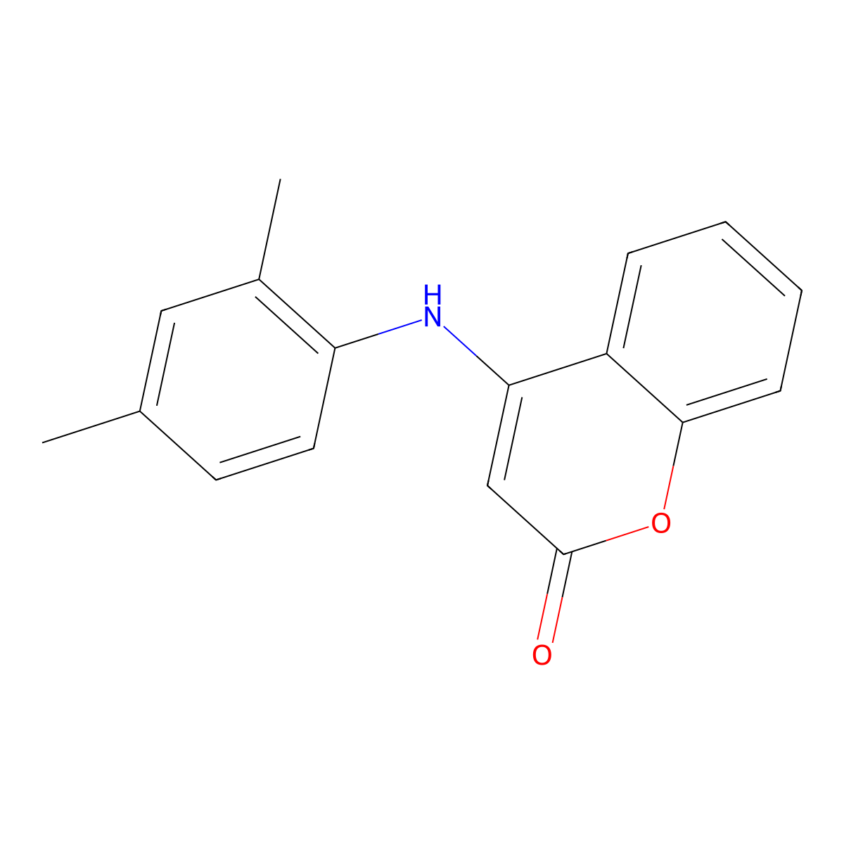 4-(2,4-Dimethylanilino)chromen-2-one molecular structure, CAS 603987-92-4