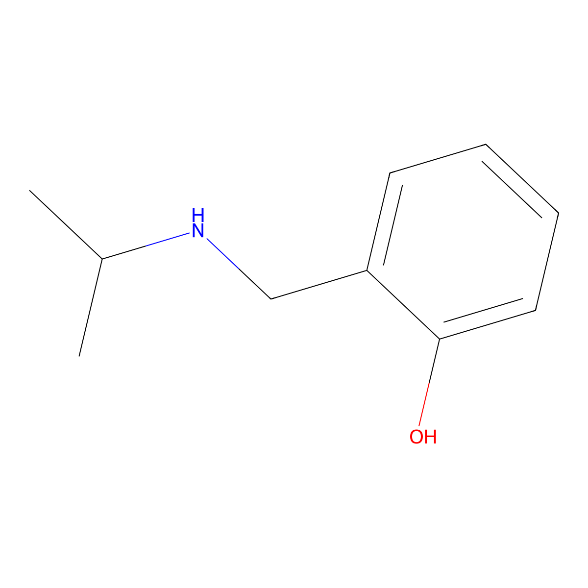 2-{[(Propan-2-yl)amino]methyl}phenol molecular structure, CAS 60399-03-3