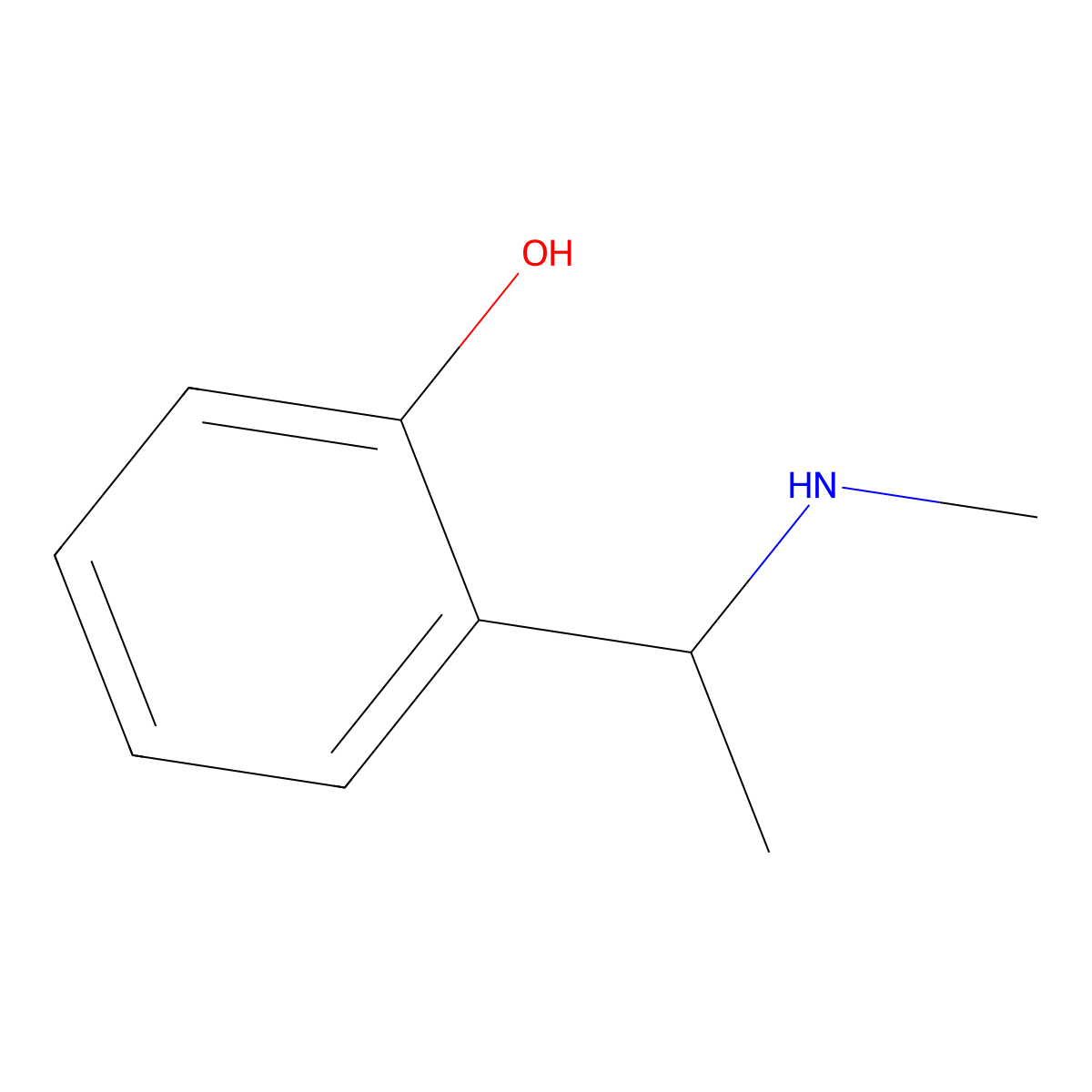2-[1-(Methylamino)ethyl]phenol molecular structure, CAS 60399-05-5