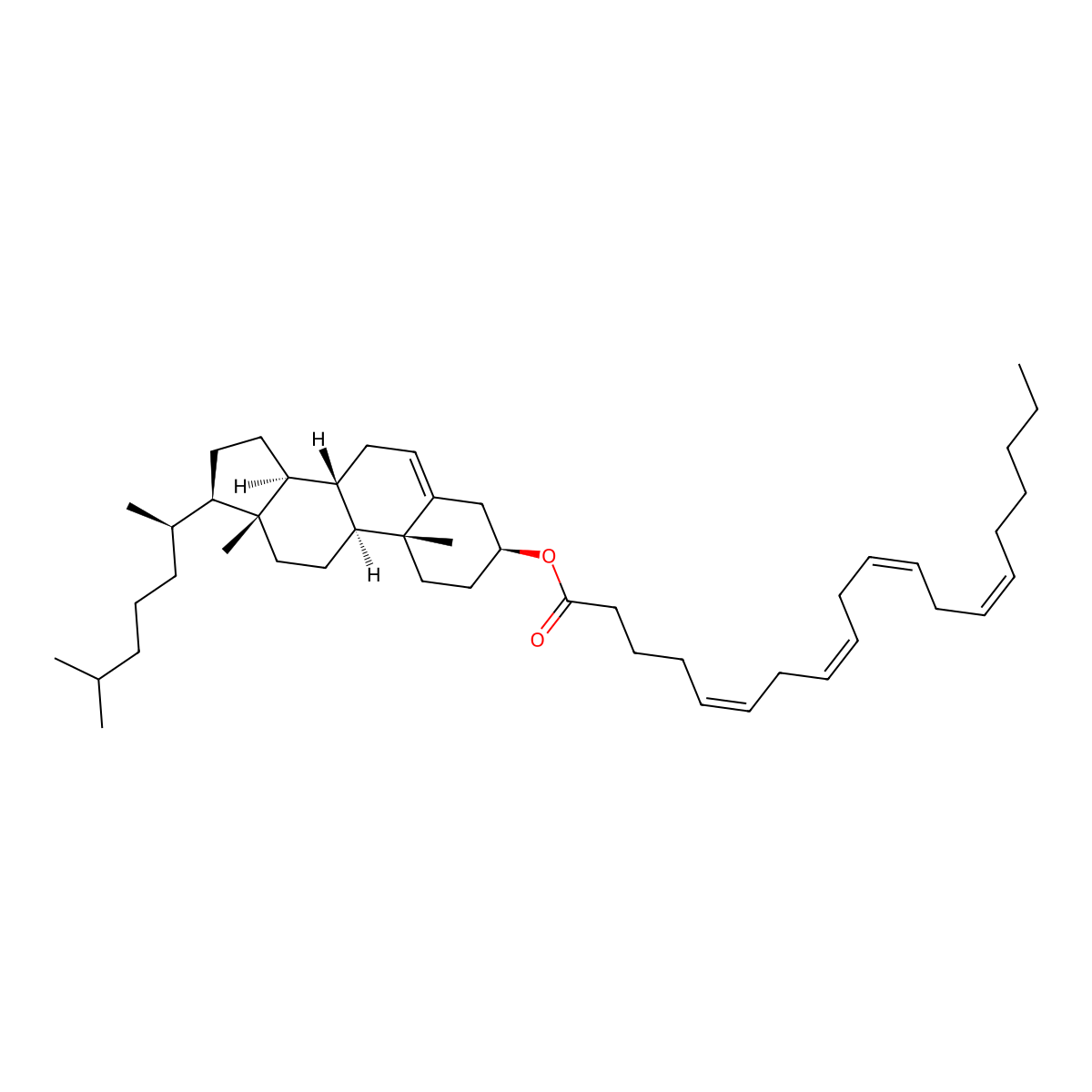 Cholesteryl arachidonate molecular structure, CAS 604-34-2