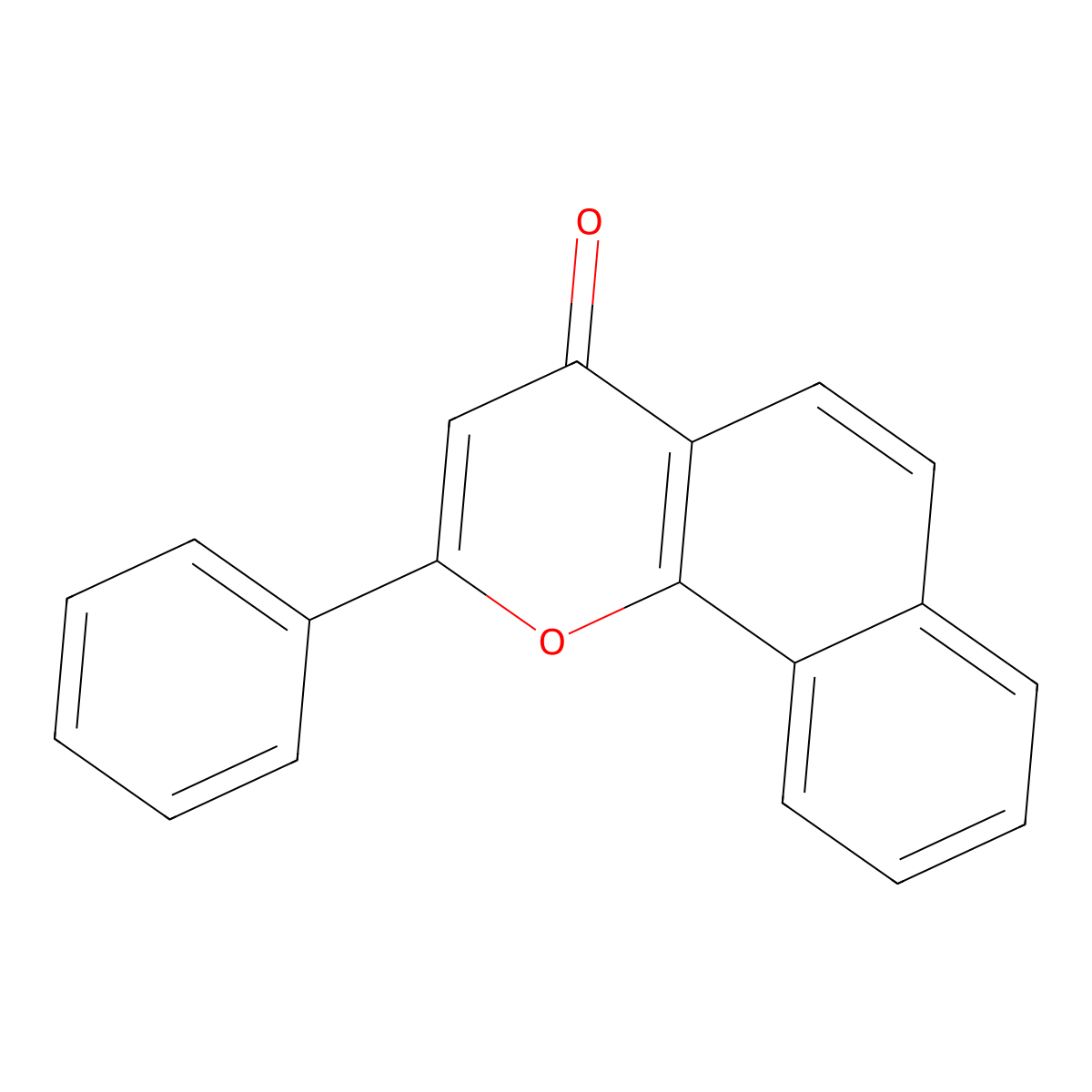 Alpha-Naphthoflavone molecular structure, CAS 604-59-1