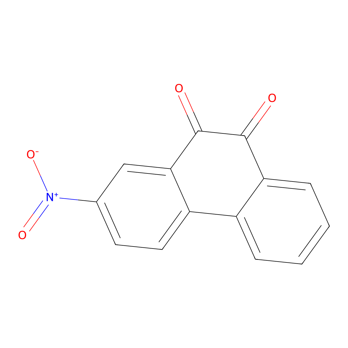 2-Nitrophenanthraquinone molecular structure, CAS 604-95-5