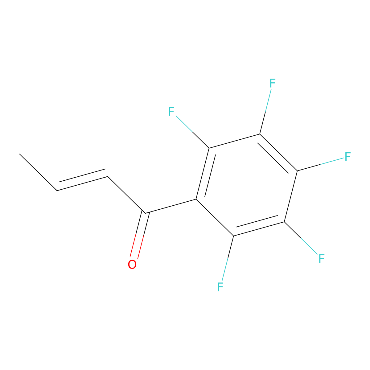 1-(Pentafluorophenyl)but-2-en-1-one molecular structure, CAS 604007-02-5