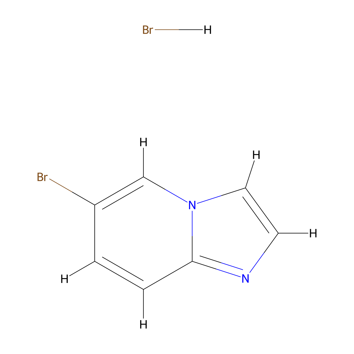 6-Bromoimidazo[1,2-a]pyridine hydrobromide molecular structure, CAS 604009-01-0
