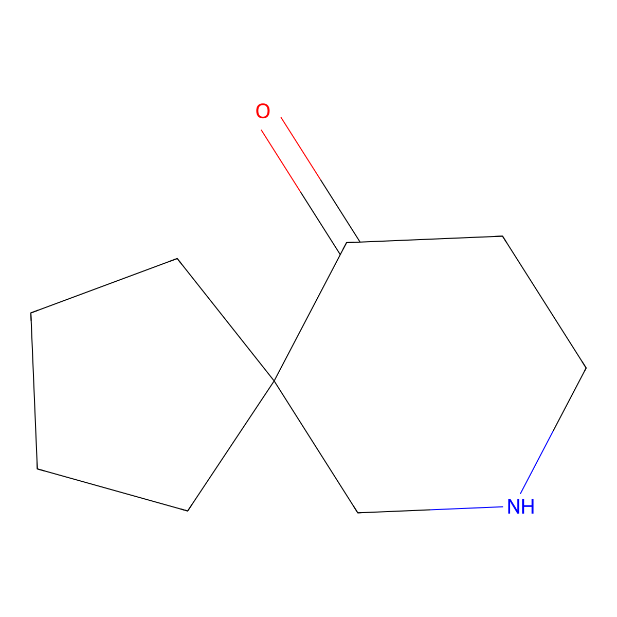 7-Azaspiro[4.5]decan-10-one molecular structure, CAS 604010-23-3