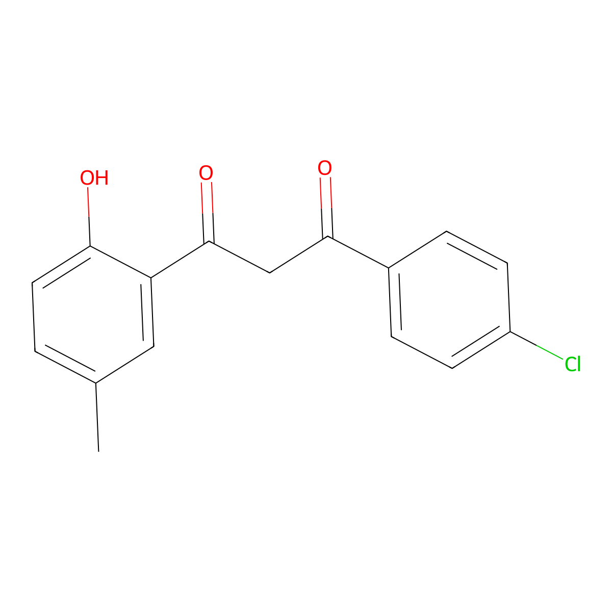 1-(4-Chlorophenyl)-3-(2-hydroxy-5-methylphenyl)propane-1,3-dione molecular structure, CAS 60402-29-1