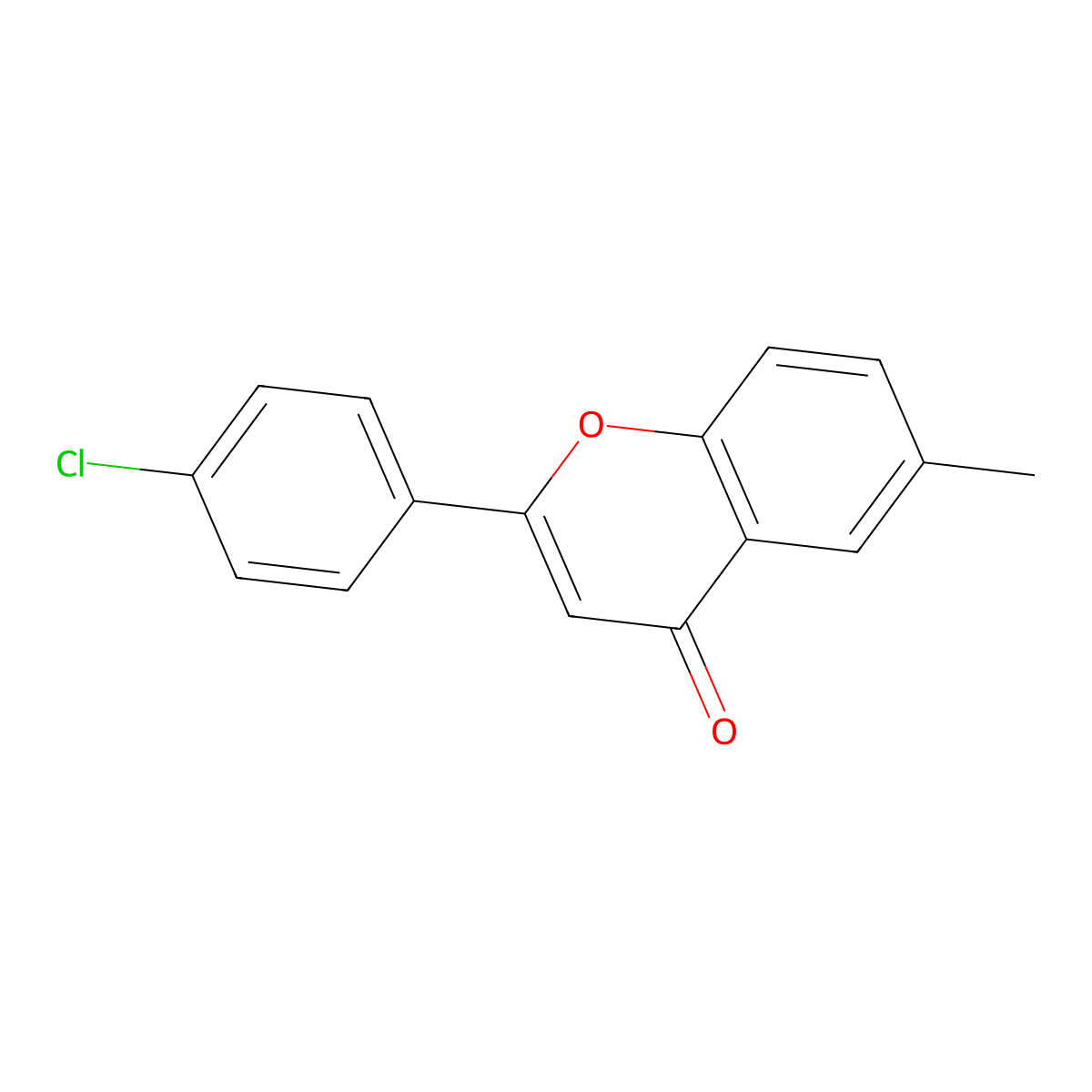 4'-Chloro-6-methylflavone molecular structure, CAS 60402-30-4