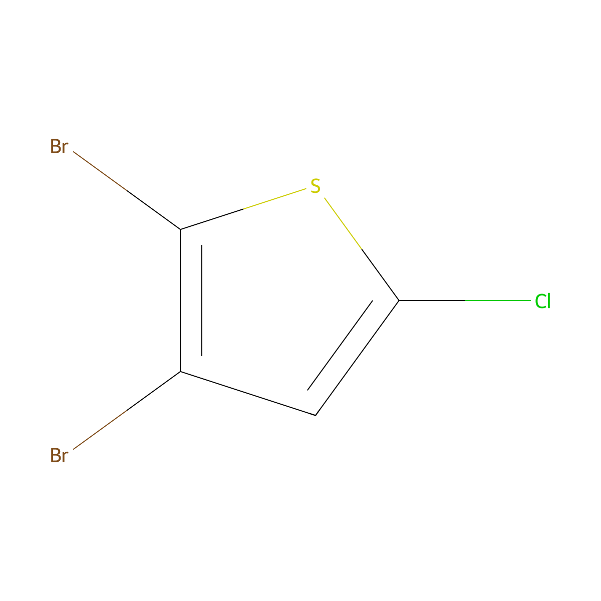2,3-Dibromo-5-chlorothiophene molecular structure, CAS 60404-19-5