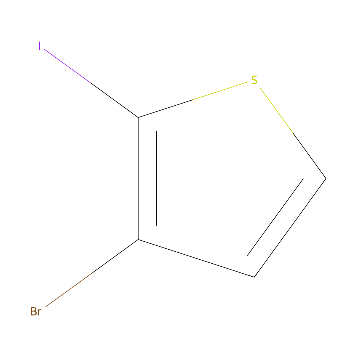 3-Bromo-2-iodo-thiophene molecular structure, CAS 60404-24-2