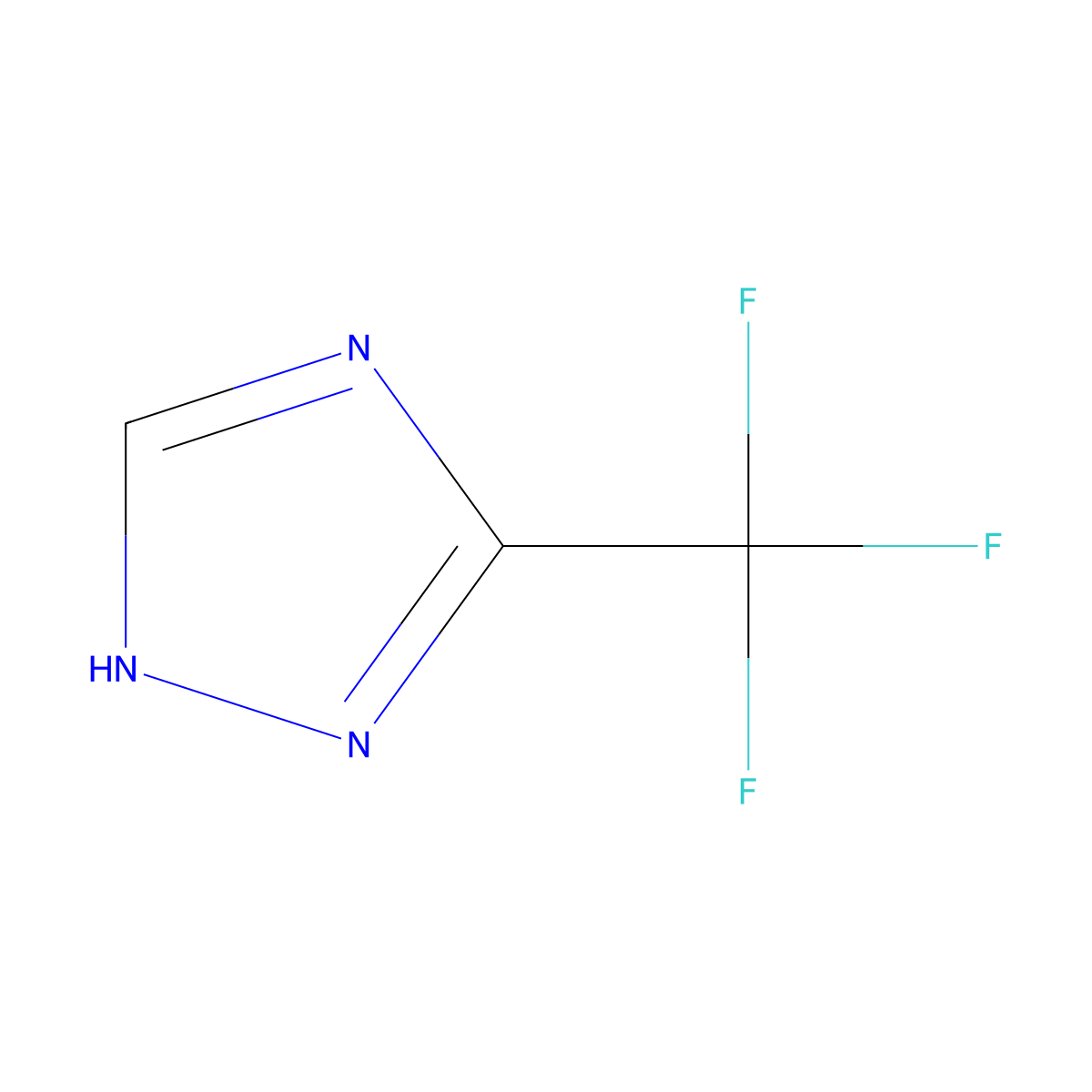 3-(Trifluoromethyl)-1H-1,2,4-triazole molecular structure, CAS 60406-75-9
