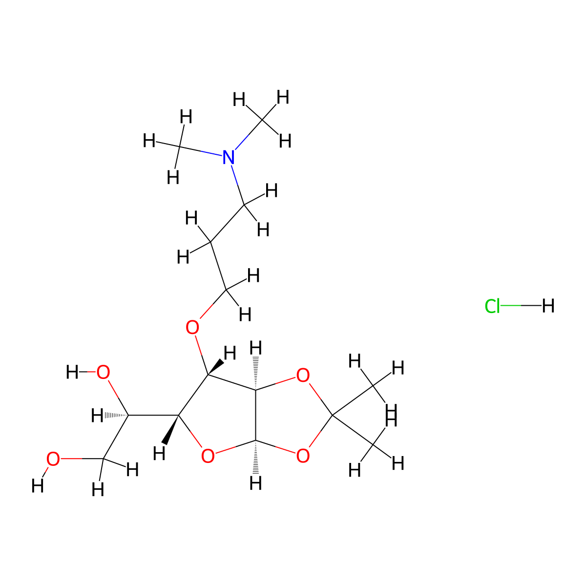 Amiprilose Hydrochloride molecular structure, CAS 60414-06-4