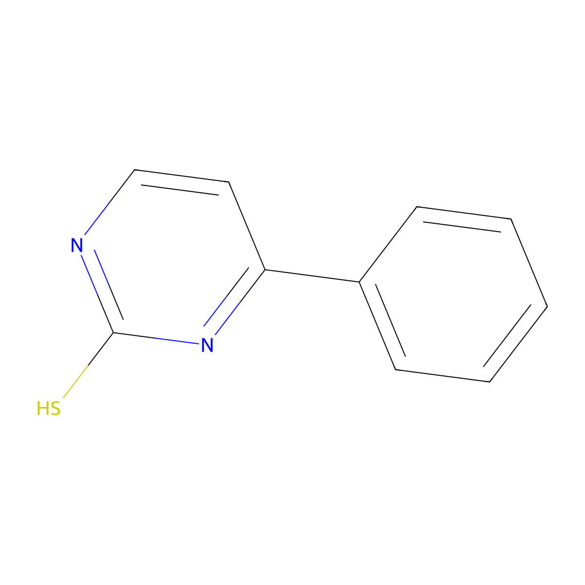 2(1H)-Pyrimidinethione, 4-phenyl- molecular structure, CAS 60414-59-7
