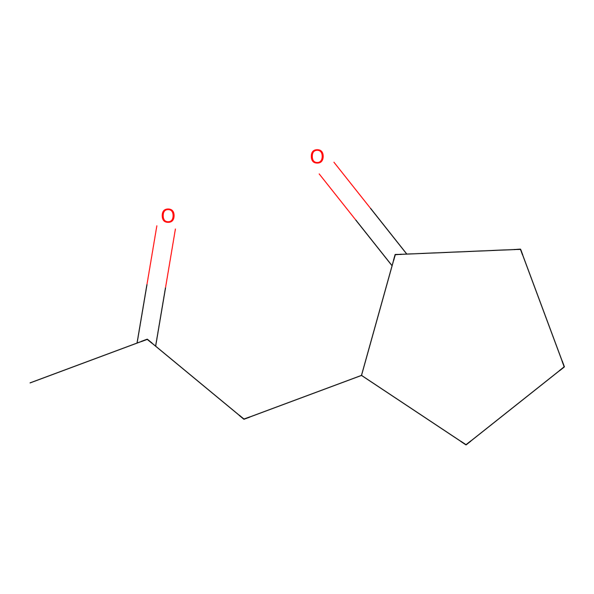 2-(2-Oxopropyl)cyclopentan-1-one molecular structure, CAS 60415-94-3