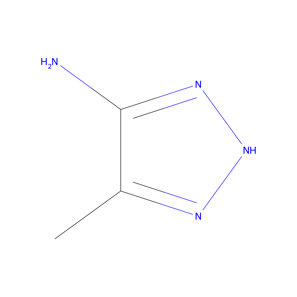 4-Methyl-1H-1,2,3-triazol-5-amine molecular structure, CAS 60419-73-0