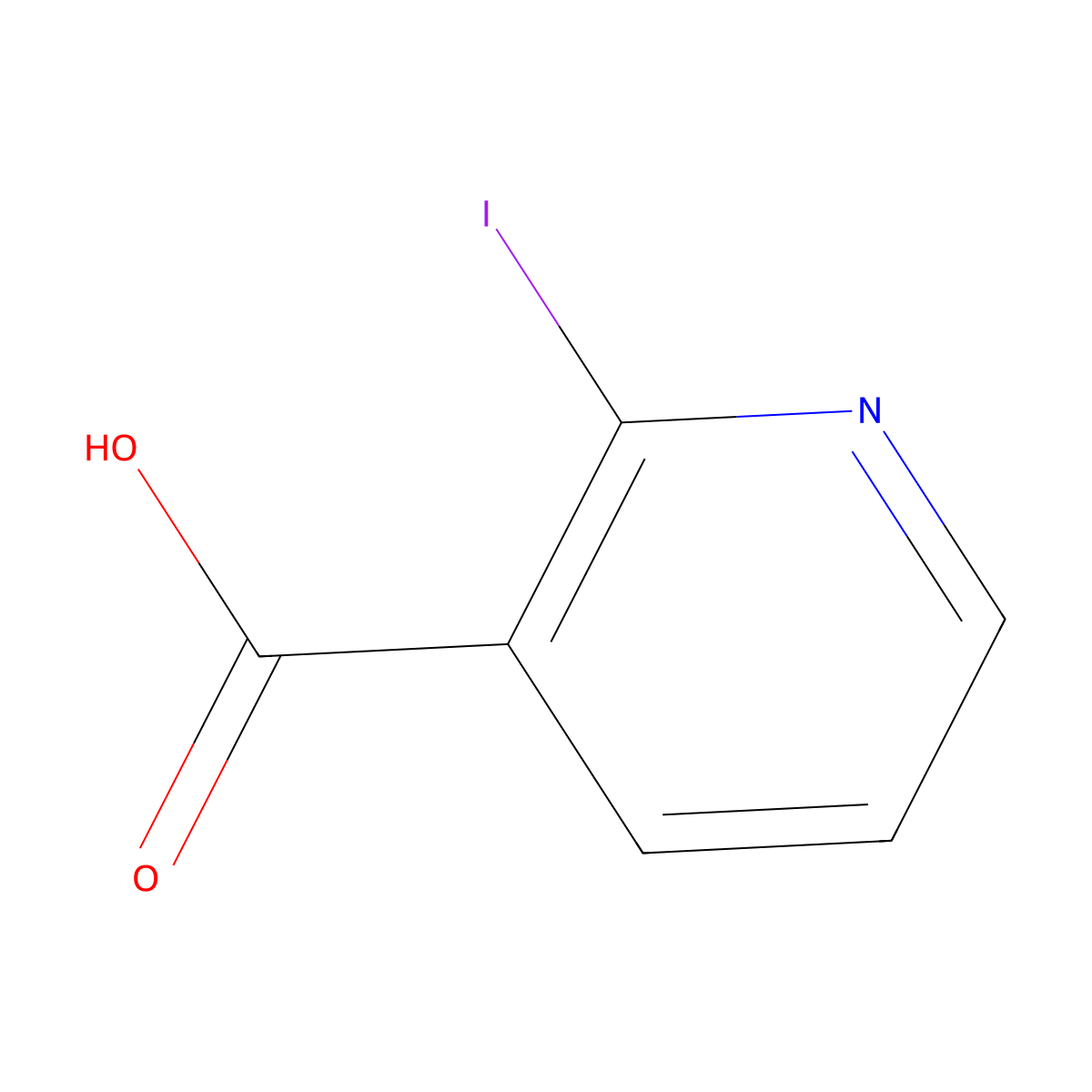 2-Iodopyridine-3-carboxylic acid molecular structure, CAS 6042-35-9