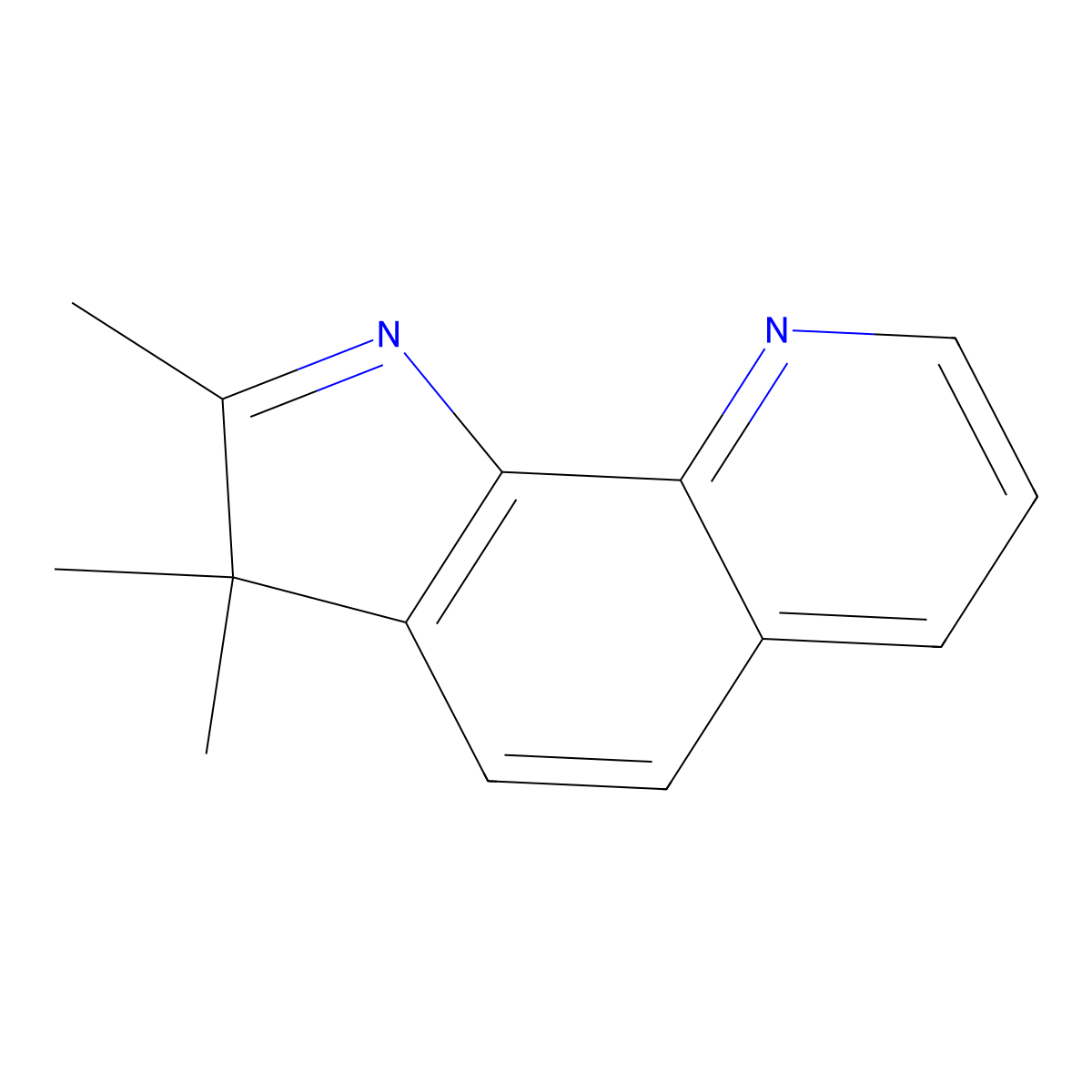2,3,3-Trimethyl-3H-pyrrolo[3,2-h]quinoline molecular structure, CAS 60420-11-3