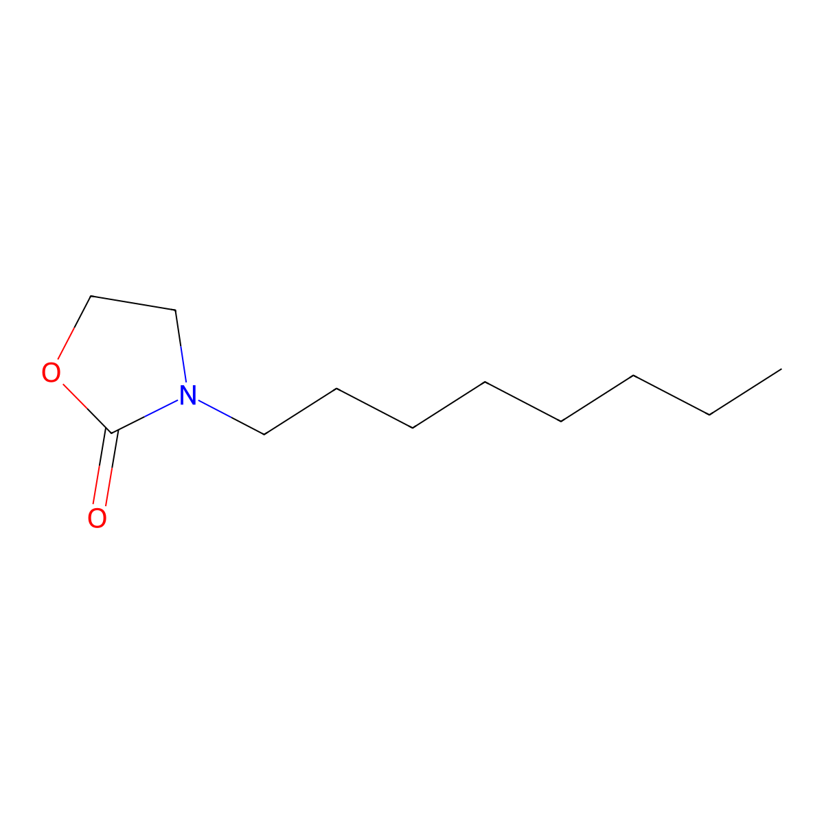 3-Octyl-1,3-oxazolidin-2-one molecular structure, CAS 60420-24-8