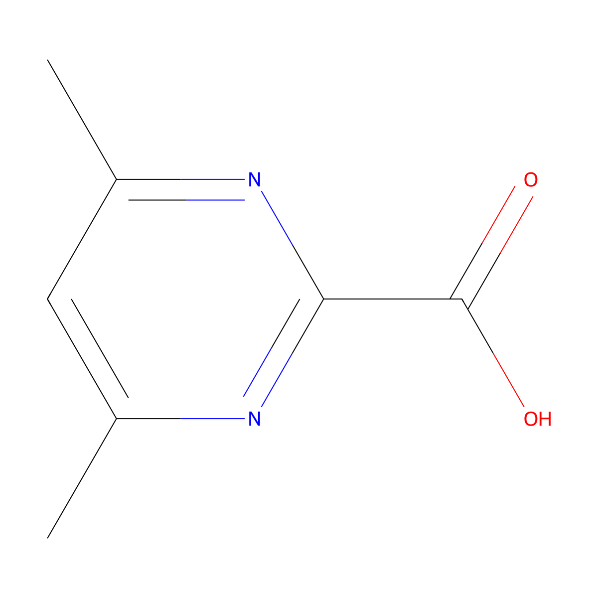 4,6-Dimethylpyrimidine-2-carboxylic acid molecular structure, CAS 60420-76-0
