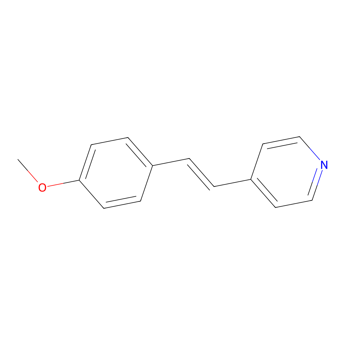 (Z)-4-(4-Methoxystyryl)pyridine molecular structure, CAS 6043-46-5