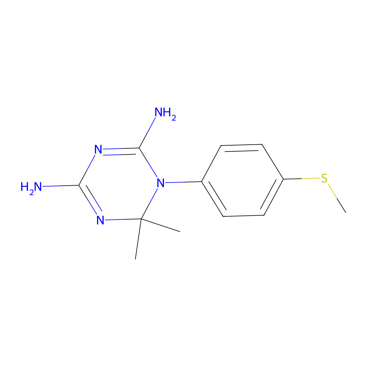 Methiotriazamine molecular structure, CAS 6043-86-3