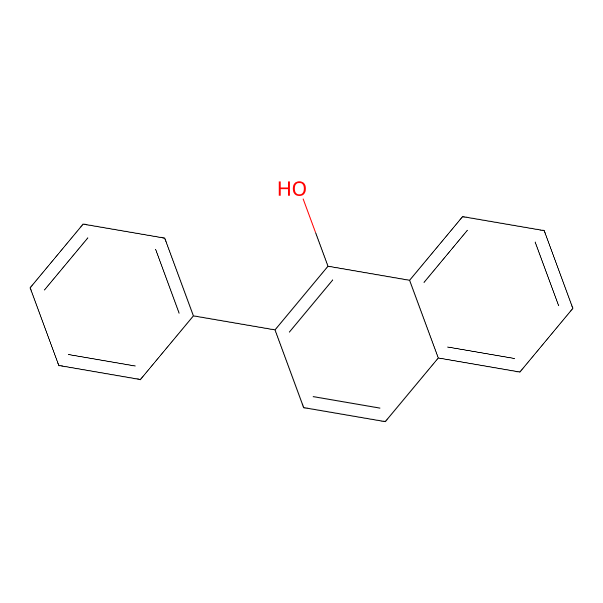 2-Phenylnaphthalen-1-ol molecular structure, CAS 60433-62-7