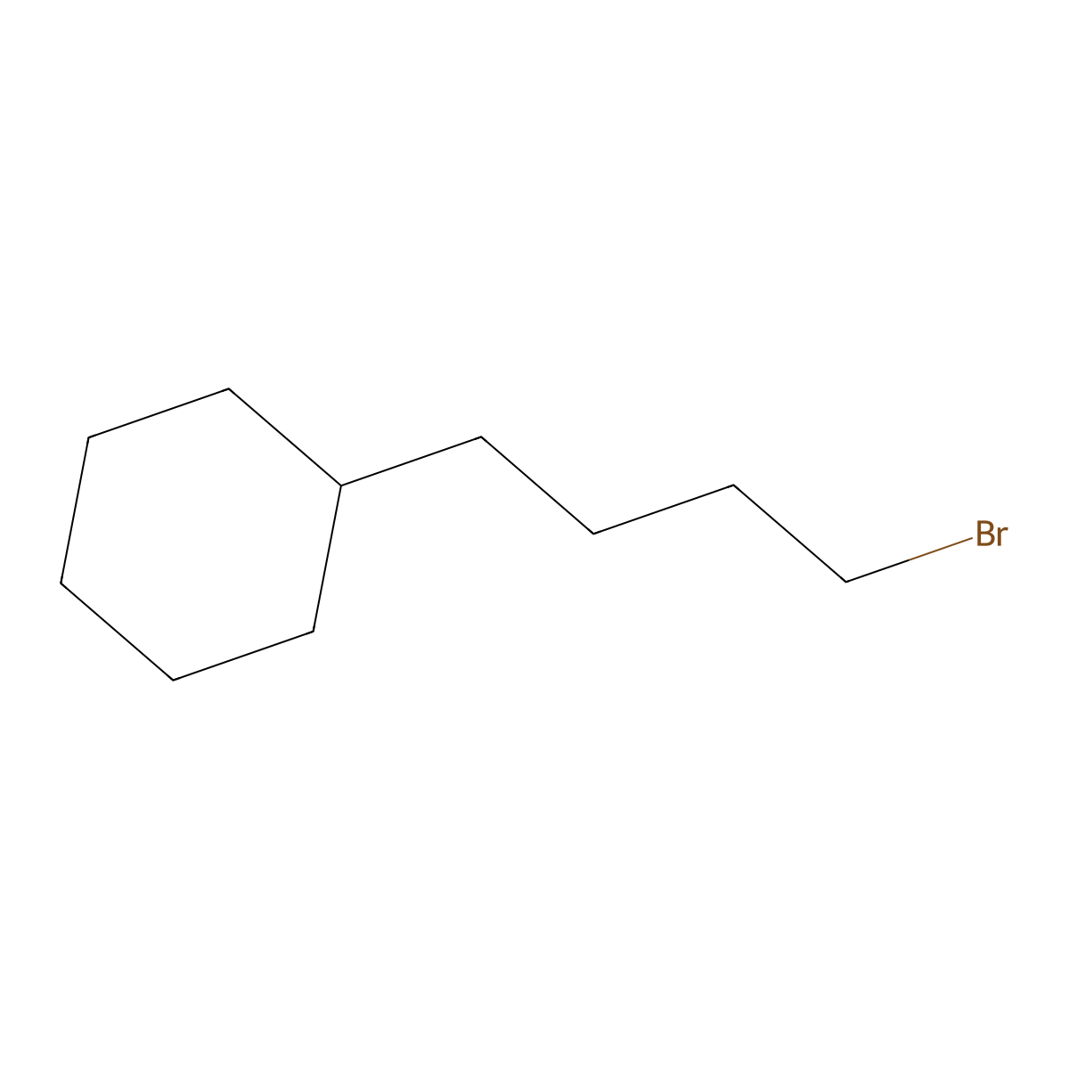 (4-Bromobutyl)cyclohexane molecular structure, CAS 60439-16-9