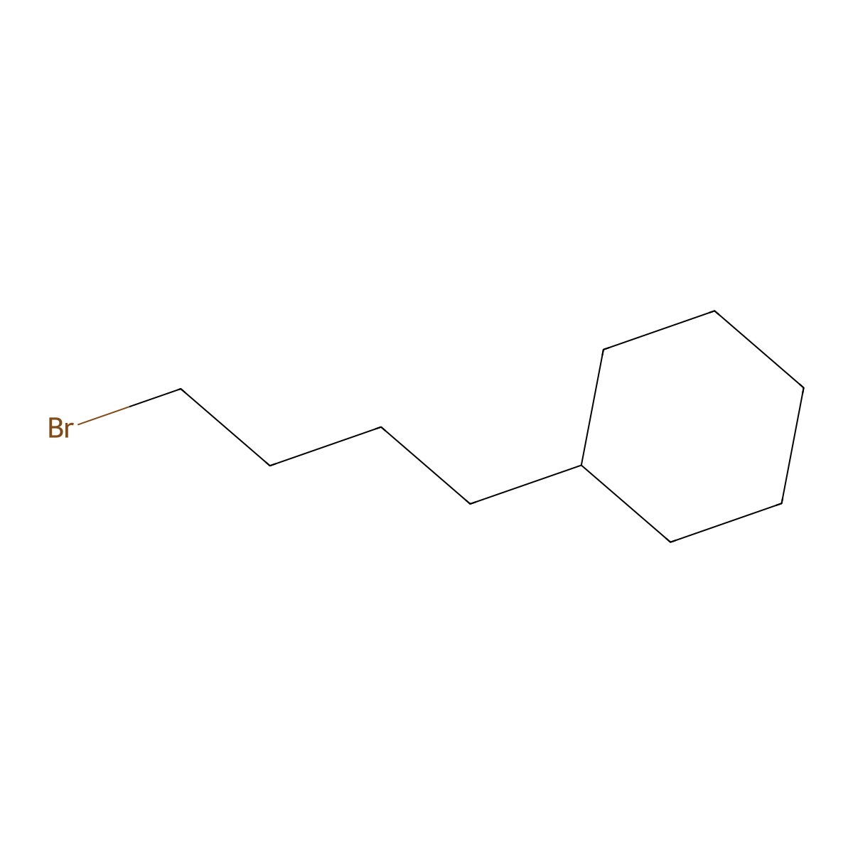 (4-Bromobutyl)cyclohexane molecular structure, CAS 60439-16-9